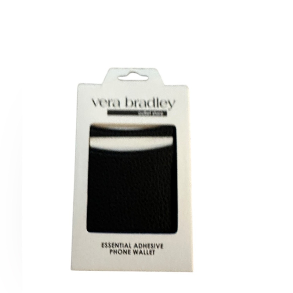 Vera Bradley Black Essential Adhesive Phone Wallet